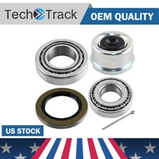 Trailer Axle Bearings with Grease Seals 2.72 Trailer Dust Caps For 5200-7000Lbs