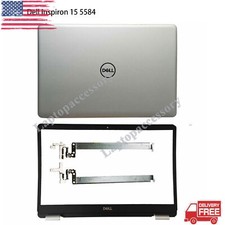 New For Dell Inspiron 15 5584 Top Back Cover Bezel Hinges 0GYCJR 0J0MYJ Silver
