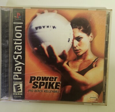 Power Spike Pro Beach Volleyball PS1 Complete Blockbuster Copy In amazing Shape