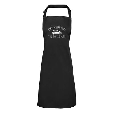 Autos Schürze Herren Damen Autos macht mich glücklich Kochen BBQ Koch DIY Kochen Geschenk