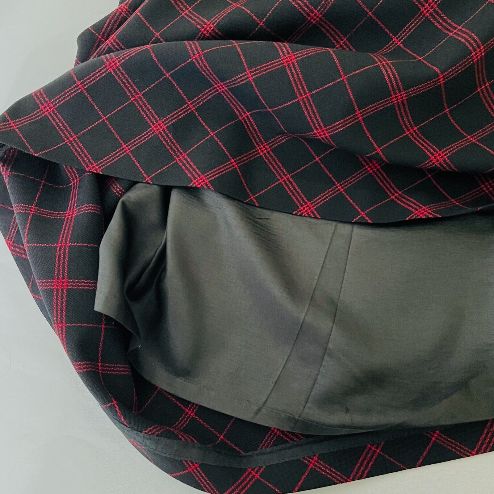 Pendleton  Skirt Size 8 Midi Length Red Black Pla… - image 8