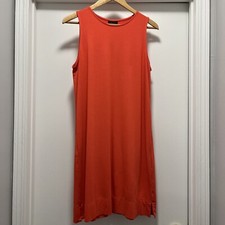 J. Jill Womens Sleeveless Shirt Dress Coral Size M Medium Casual Rayon Spandex