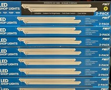 2 Pack Feit 4 ft LED Linkable Shop Light with...