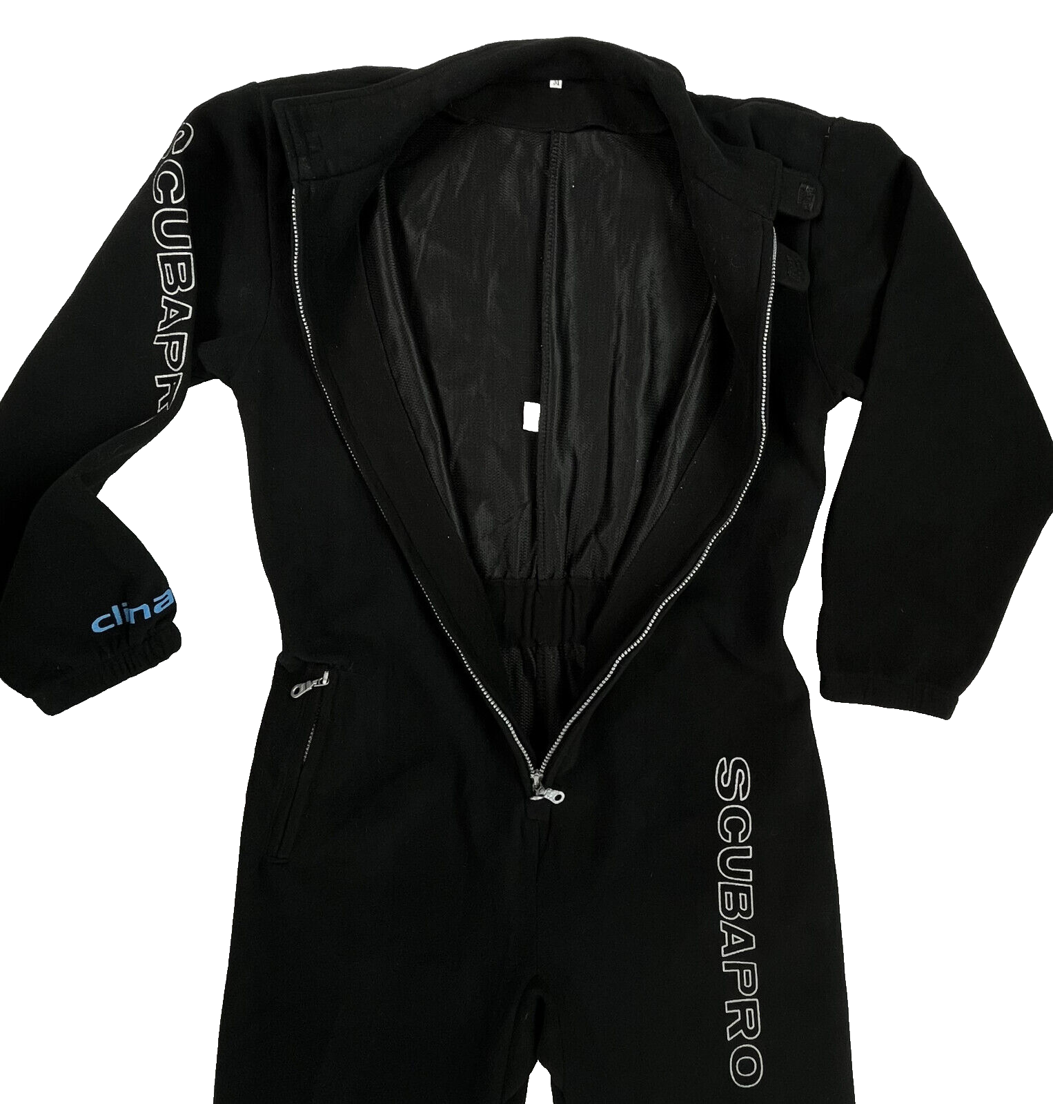 SCUBA PRO Climatec Men’s M Black Fleece Union Suit 1Piece Dry Suit