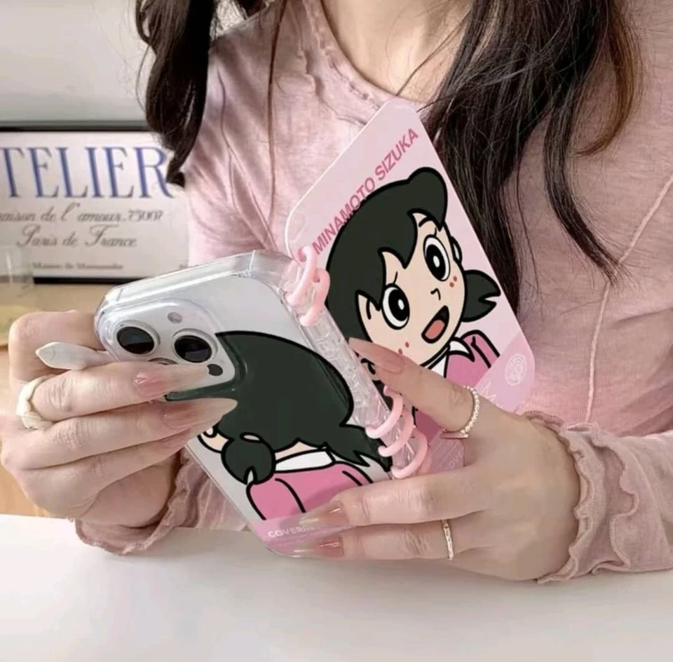 Book flip phone case DORAEMON for iPhone with creative design - Image 4 of 4