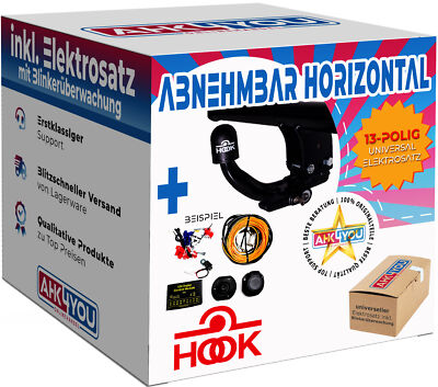 HOOK AHK für Nissan X-Trail T32 17-22 abnehmbar + 13-polig E-Satz ABE