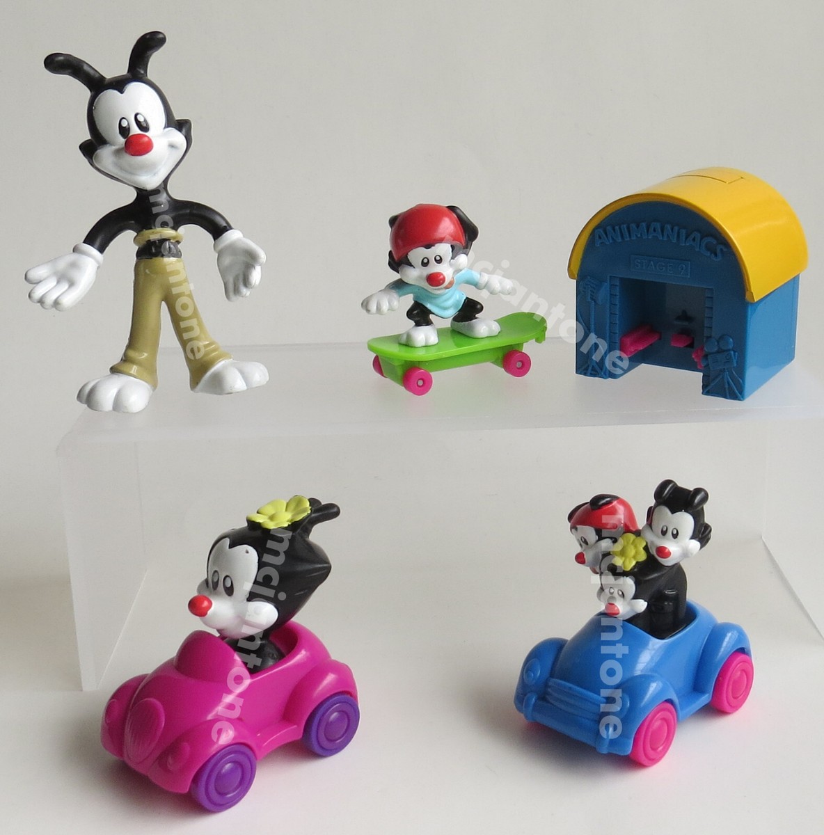 LOOSE SET 4 Carl's Jr. 1998 ANIMANIACS Warner Bros CARTOON