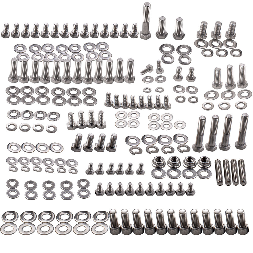 Kit De Boulons De Carter D'huile En Acier Inoxydable Pour Moteurs Chevy Small Block 283, 327, 350, 400 - Remplacement Complet - 6