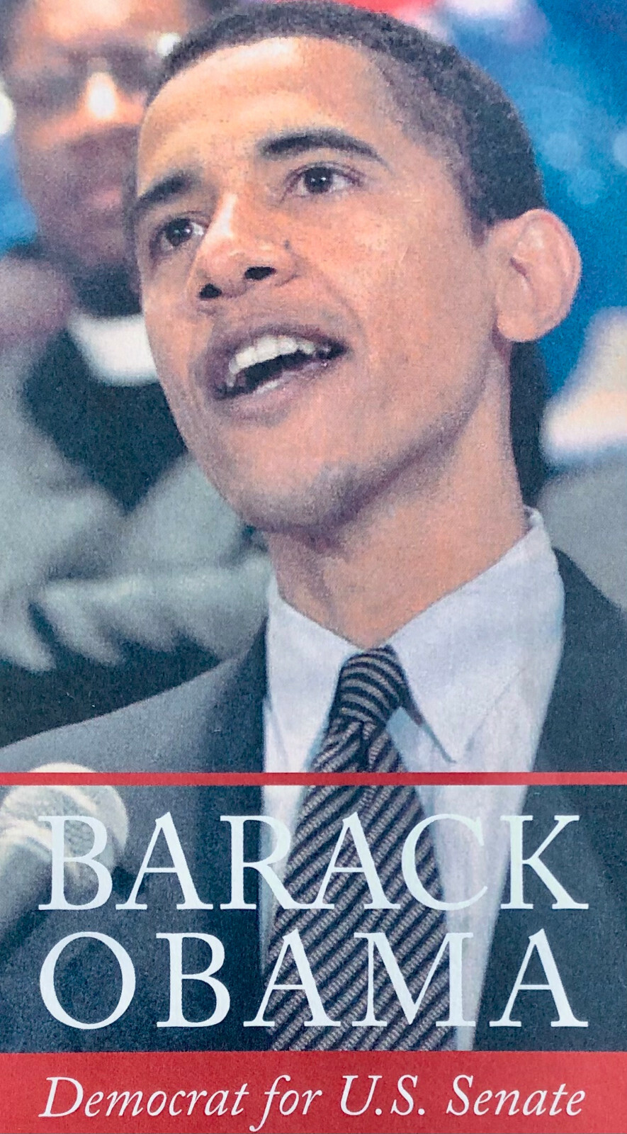 Obama Flyer 2004 Barack Obama U.S. Senate Campaign Flyer / Ill. Senate to President ...