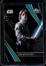 2023 Topps Chrome Black Star Wars Luke Skywalker Refractor Green #/99