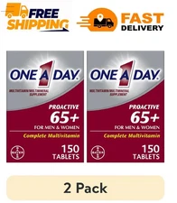 One A Day Proactive 65 Plus Multivitamins Supplement 150 Tablets Men Women 65+