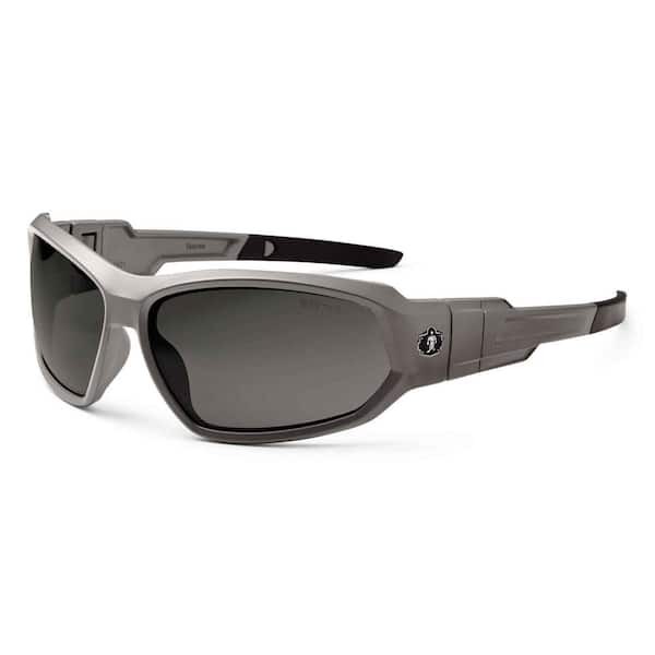 Skullerz Loki Matte Gray Anti-Fog ANSI Certified Safety Glasses with Tinted Lens