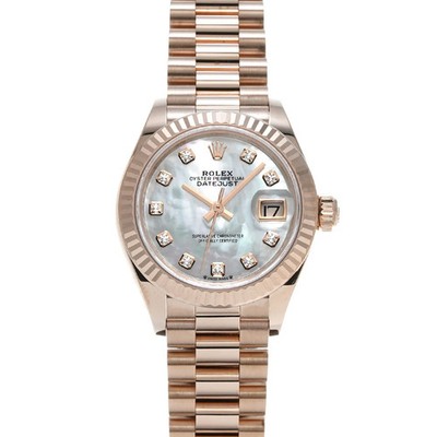 Rolex Datejust 279175NG 28mm Rose Gold White Wristwatch #WW209