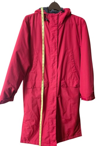 Womens Lands End Direct Merchants Long Red Polartec Coat Size Medium (10-12) - Picture 6 of 22