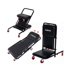 KROAK Creeper, 40 Inches 4 in 1 Z Creeper Seat 2025 Upgraded 450 lbs Capacity...