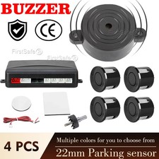 Parking Sensor Kit Buzzer 22mm 4 Sensors Reverse Backup Radar Audible Alert Indi