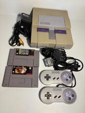 Super Nintendo Entertainment System SNES SNS-001 Console Bundle