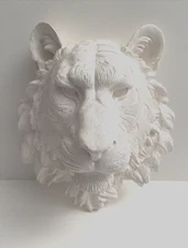 Near and Deer 16" Faux Taxidermy Resin Lion Head Wall Mount Hanging Decor