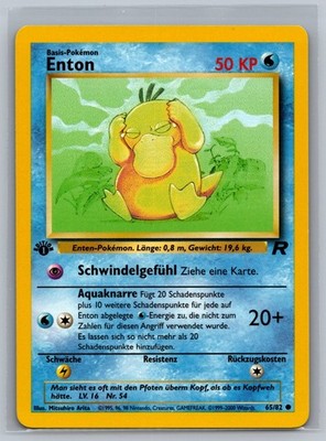 Pokemon TCG Enton #65/82 GERMAN 1st Edition READ CCG Team Rocket