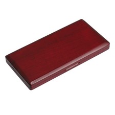 Elegant Handmade Wooden Bassoon Reed Box for 9 Reeds Red Wood Color