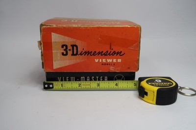 Vintage View-Master Model E 3D Viewer w/ Box & Reels Roy Rogers Robin Hood B26