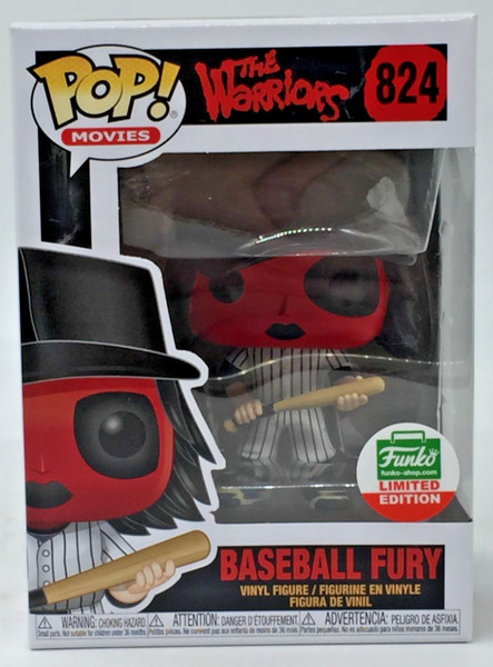 Funko Pop! Películas: The Warriors Baseball Fury Red #824 Funko LE con protector