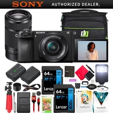 Sony a6700 Alpha APS-C Mirrorless Camera + 16-50mm & 55-210mm 2 Lens Kit Bundle