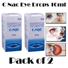 C-NAC Eye Drops, N-Acetyl-Carnosine Eye Drops - 10 ml Pack of 2