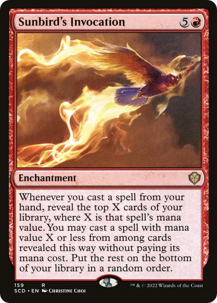 1x Sunbird's Invocation - Starter Commander Decks Near Mint - MTG