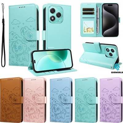 Für Huawei Honor 400 300 X8B X8C X70 X6B Hundeprägung Wallet Case Handy Hülle