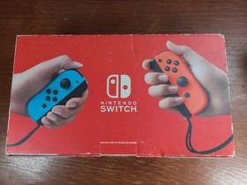 Nintendo Switch HAC-001 32GB Console Bundle w/ Joy Cons + Box + Accessories