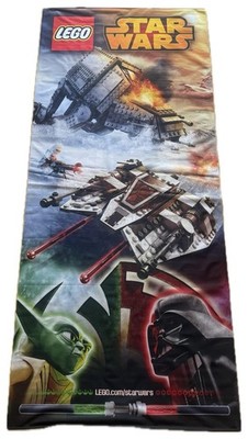 LEGO Star Wars Store Display Banner Yoda vs Darth Vader AT-AT Snowspeeder