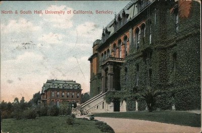 Berkeley, California CA North South Hall, University of Eureka Original Vintage