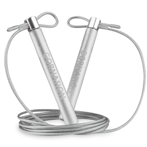 Jump rope GORNATION réglable pour progresser en double unders sans nœuds