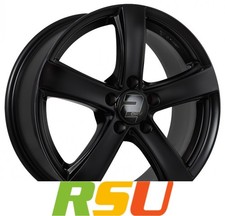 2DRV WH24 schwarz matt lackiert 6.5x16" ET50 LK5 108 ML 63.4 Alufelgen 16 Zoll