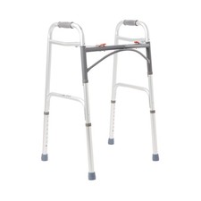 McKesson Aluminum 32 to 39" H Folding Walker up to 350 lbs 4 Ct
