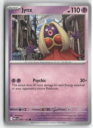 Jynx 057/132 Common Mega Evolution Pokemon TCG