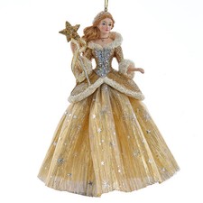 Celestial Gold Silver Snow Queen Ornament E1088 Celestial Fantasy