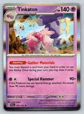 Tinkaton 105/193 Holo Rara Carta Pokemon Paldea Evoluta - NM