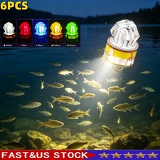 6pcs Deep Drop LED Fishing Lights Underwater Flasher Lures for Bass Walleye US