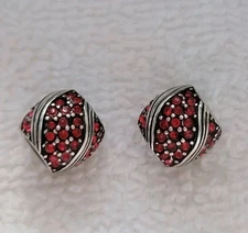  Lot Of 2 Brighton "Americana" Beads Red Crystals NWOT Retired/Discontinued 