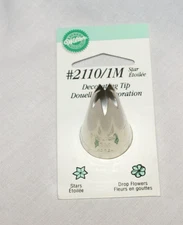 Wilton Decorating Tip #2110/1M Star 1 Nickel Plated Brass New in Package
