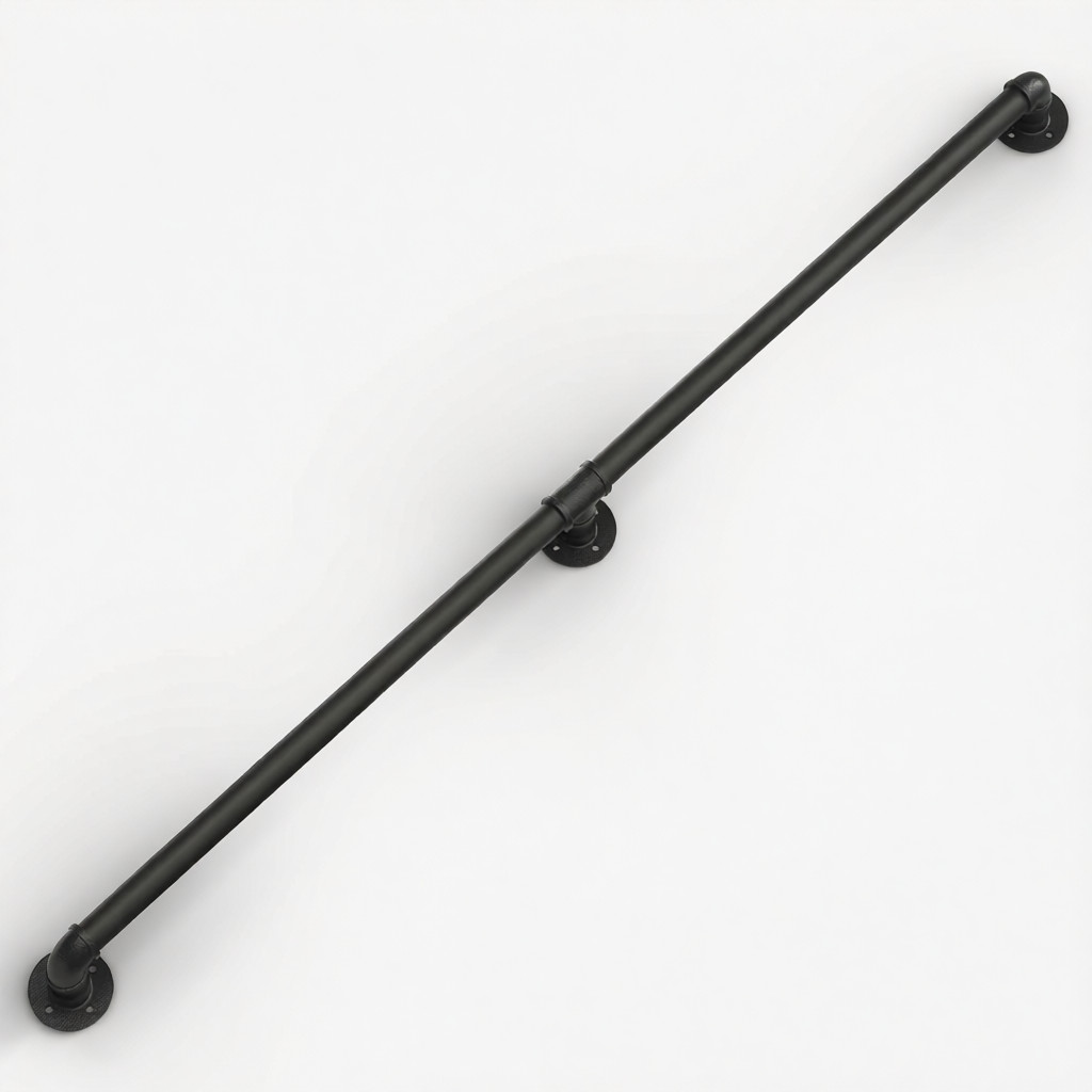 LuckIn 5ft Stair Railing Indoor, Handrails for Senior, Non Slip Safety Rails, Wa