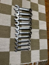 Snap-on Tools Usa 10pc Metric Midget Stubby Wrench Set Oxim710b Snap-on Tools Usa 10pc Metric Midget Stubby Wrench Set Oxim710b