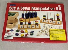 Lakeshore See  Solve Manipulative Kit WT203 - Near Complete EUC Math School