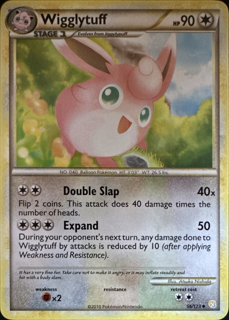 Wigglytuff 56/123 Uncommon HeartGold & SoulSilver Pokemon Lightly Played