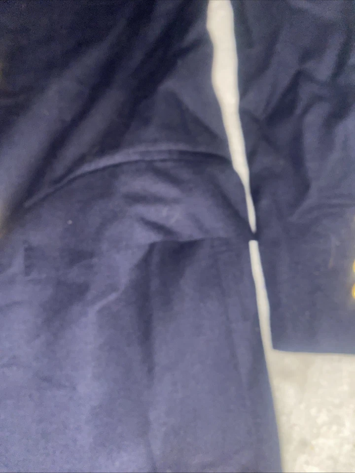 Polo Ralph Lauren M 42L Wool Ext Ryon Int Made In Italy Black Dress Coat 6B84 9 - Image 4 of 4