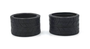 MRK-MZR-V1RR05-14 V1 MINI Z RCP RUBBER REAR RADIAL TIRES 5 DEGREE VS 14MM