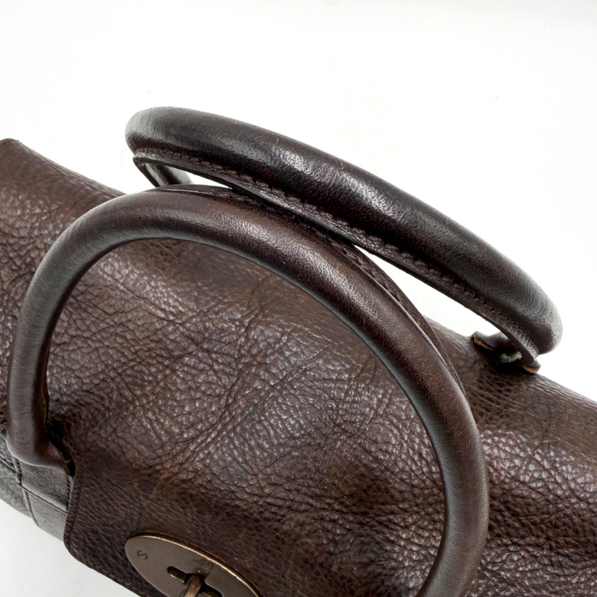 Mulberry Handbag Tote Bag Bayswater Turn Lock Leather Vintage Y2K