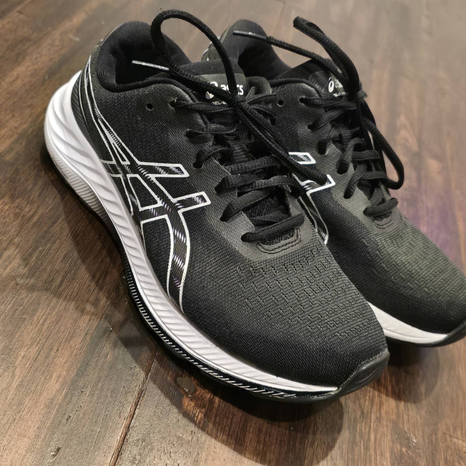 Asics Womens Gel Excite 8 1012A916 Black Running Shoes Sneakers Size 7.5 